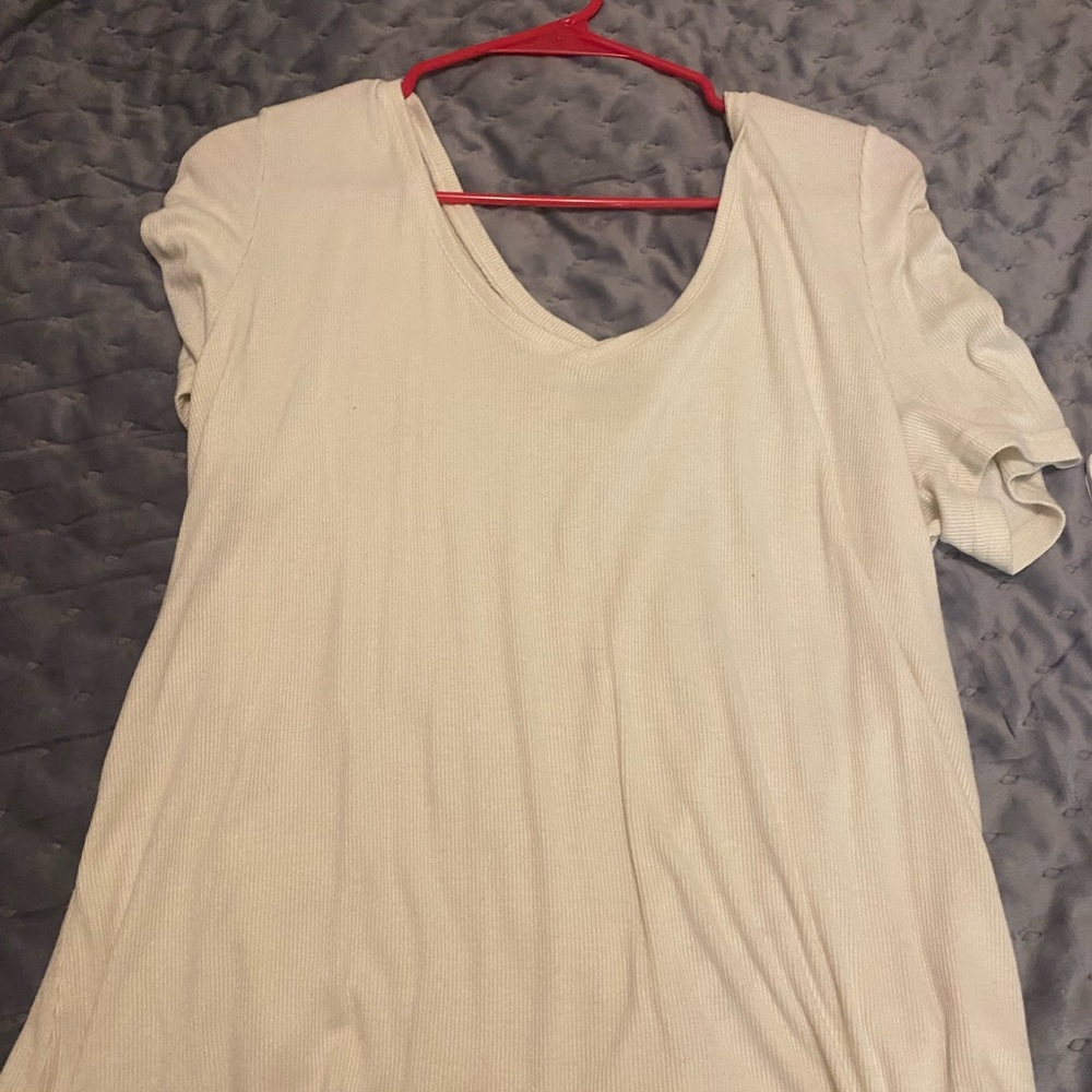 White fitted blouse